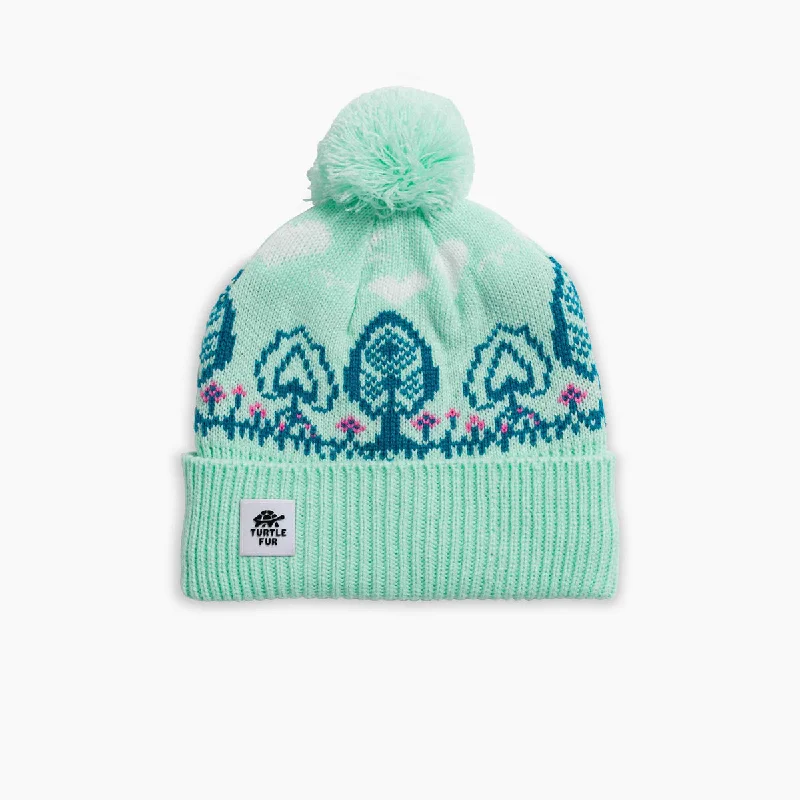 Kids' Tree Lover Pom Beanie - Mint