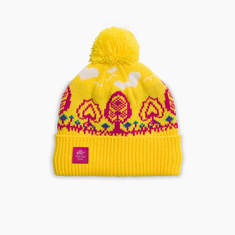 Kids' Tree Lover Pom Beanie - Sunshine