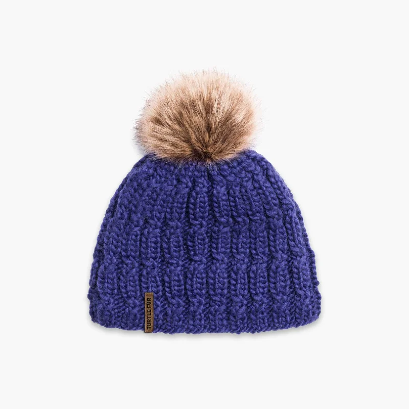 Merino Wool Fifi Faux Fur Pom - Meteor