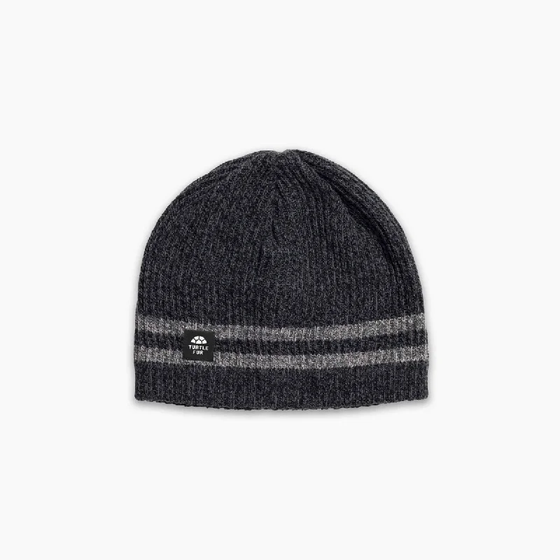 Ocean Ragg Mr. Happy Beanie - Black Heather