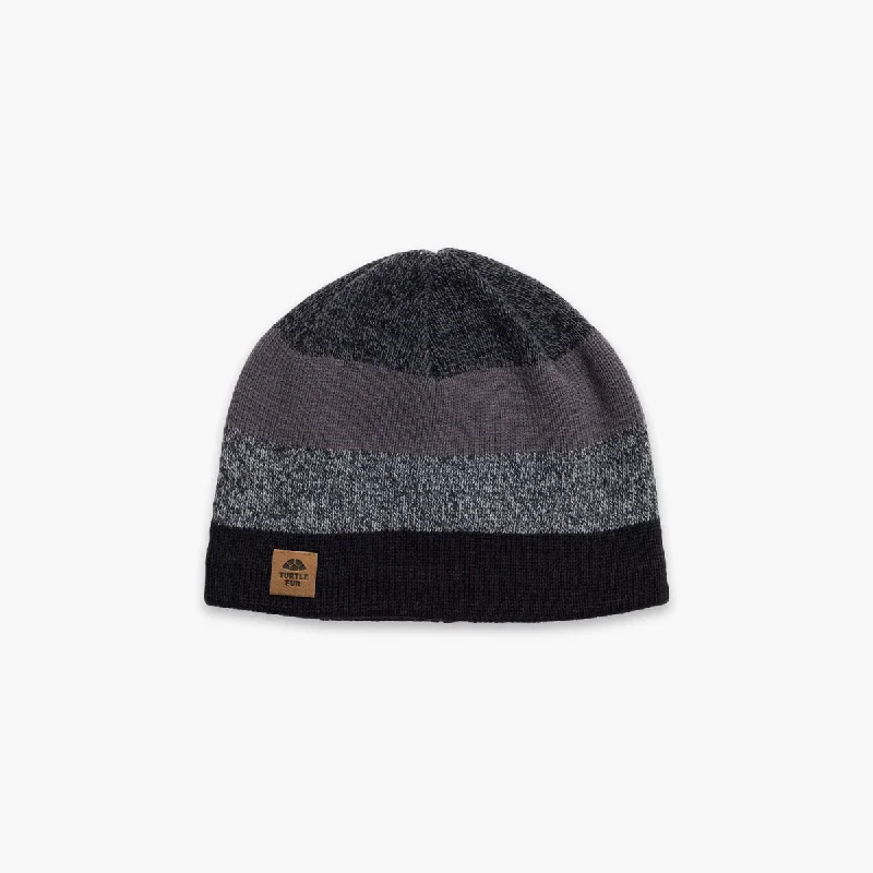 Ocean Ragg Wool BTV Beanie - Black Heather