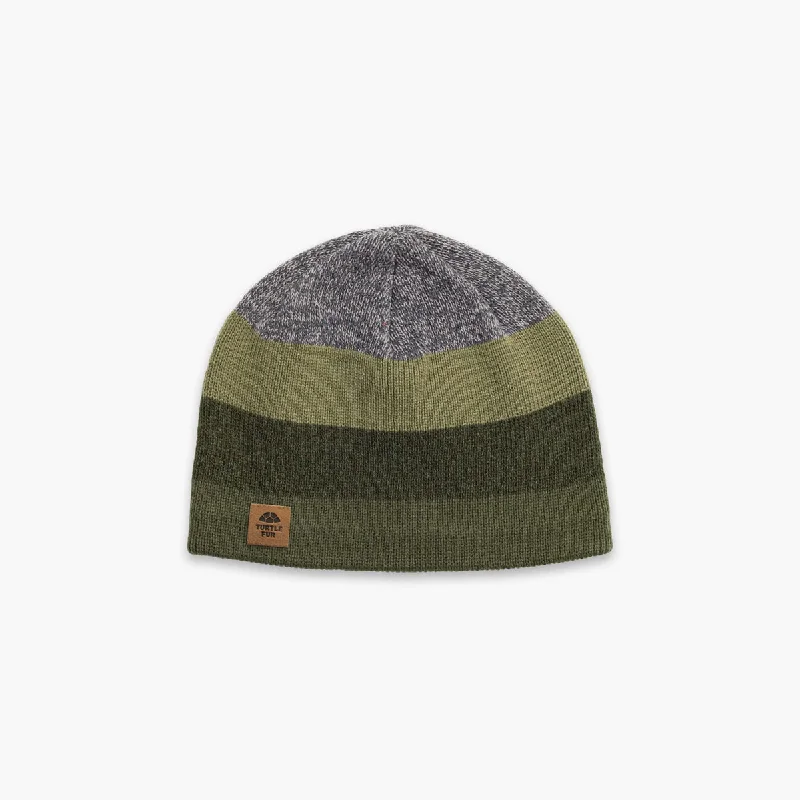 Ocean Ragg Wool BTV Beanie - Dark Green