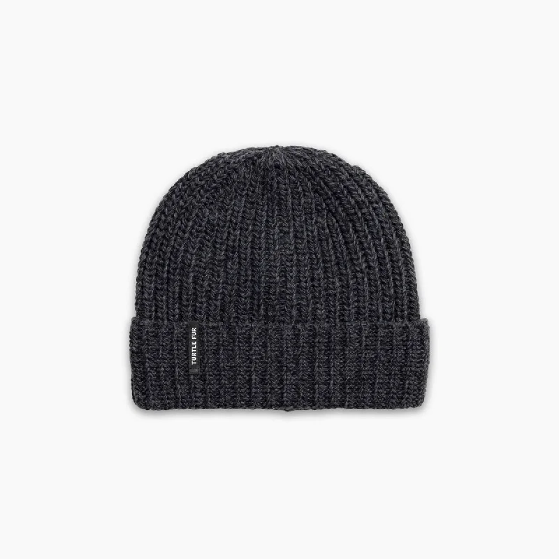 Ocean Ragg Wool Ethan Beanie - Black