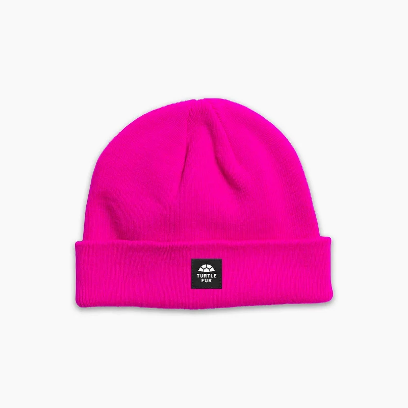 Pathfinder Knit Cuff Beanie - Hot Hot Pink