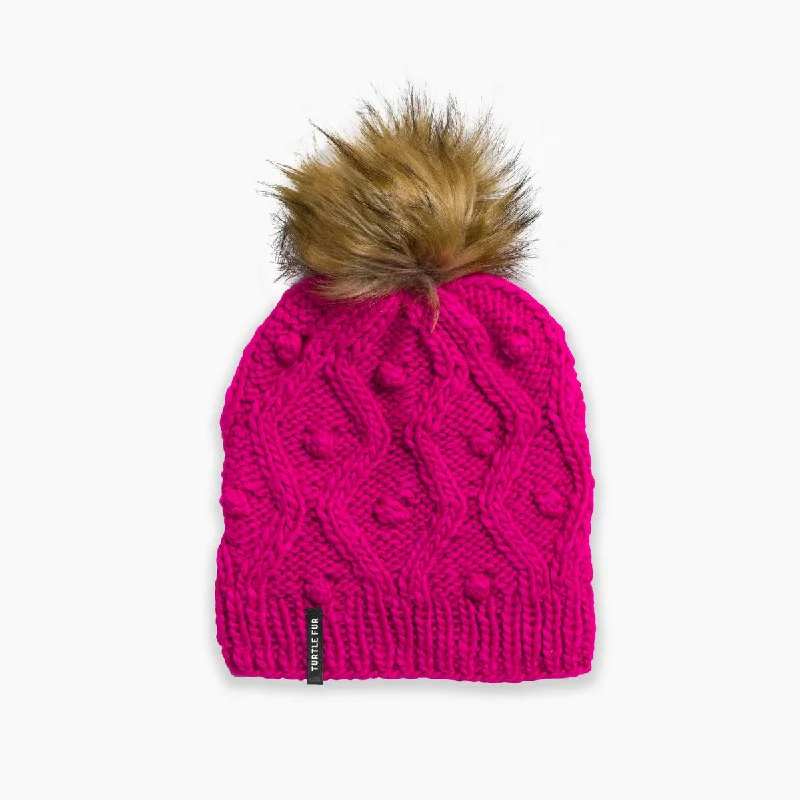 Piper Pom Beanie - Fuchsia