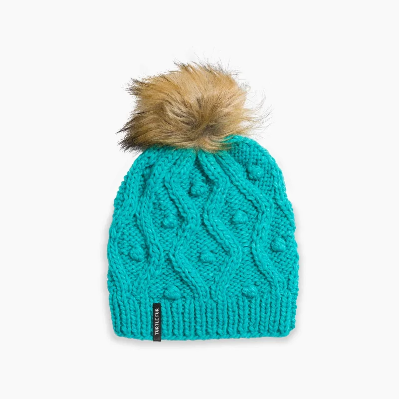 Piper Pom Beanie - Turquoise