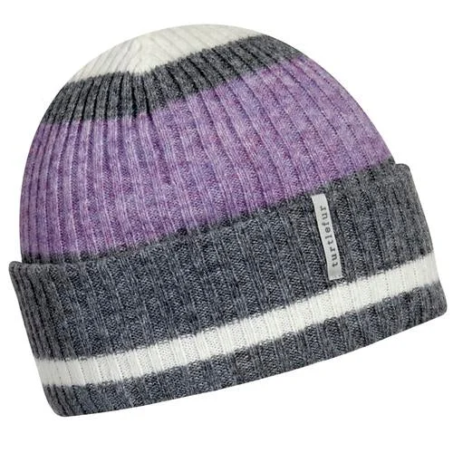 Recycled Kye Knit Cuff Beanie - Lilac