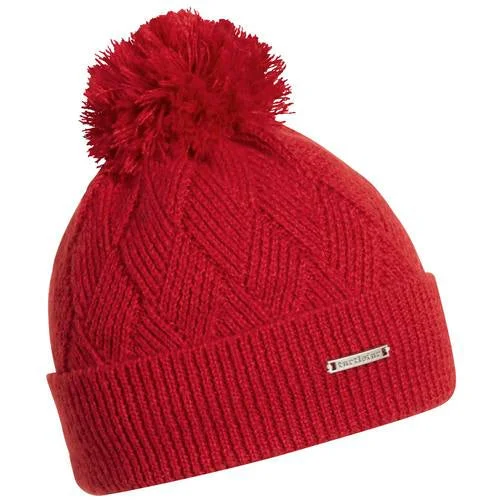 Recycled Victoria Pom Beanie - Fire