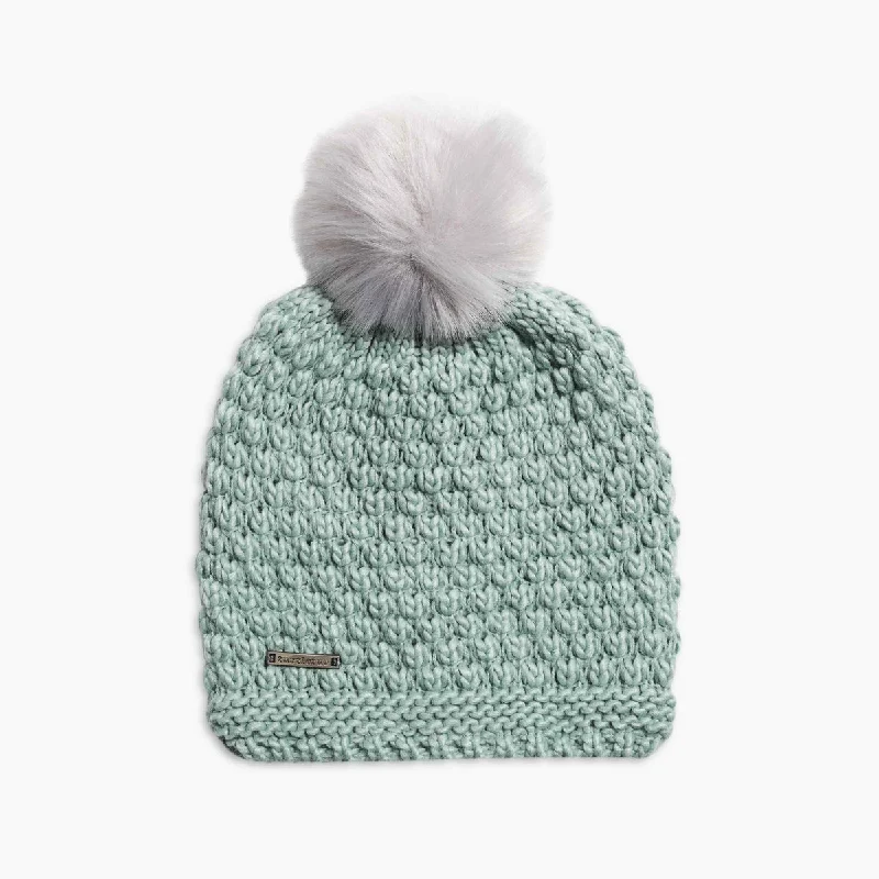 Snowfall Pom Beanie - Sage