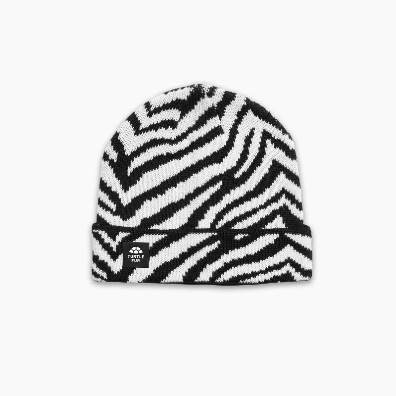 Zebralicious Cuff Beanie - Black